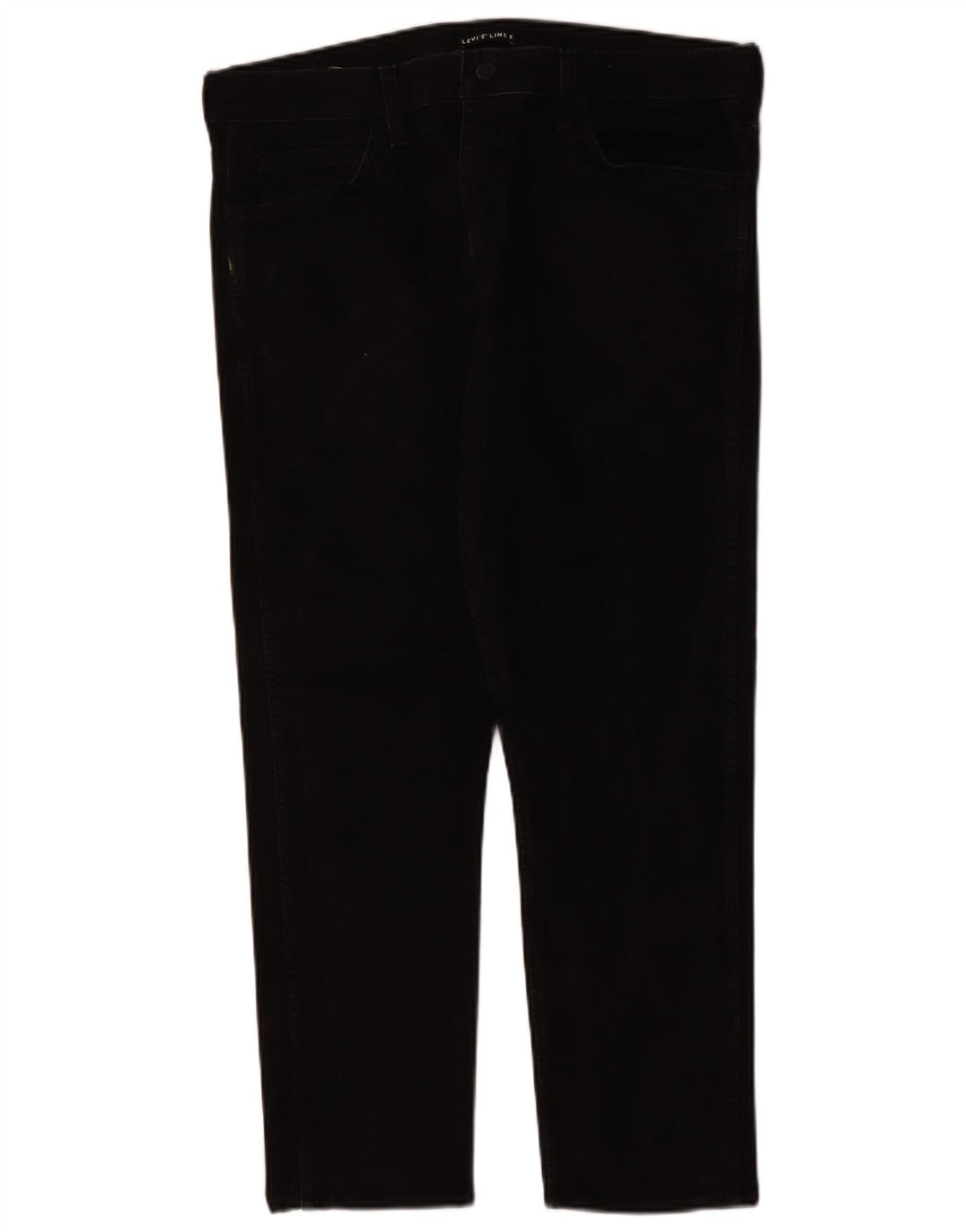 LEVI'S Mens Straight Jeans W36 L27 Black Cotton