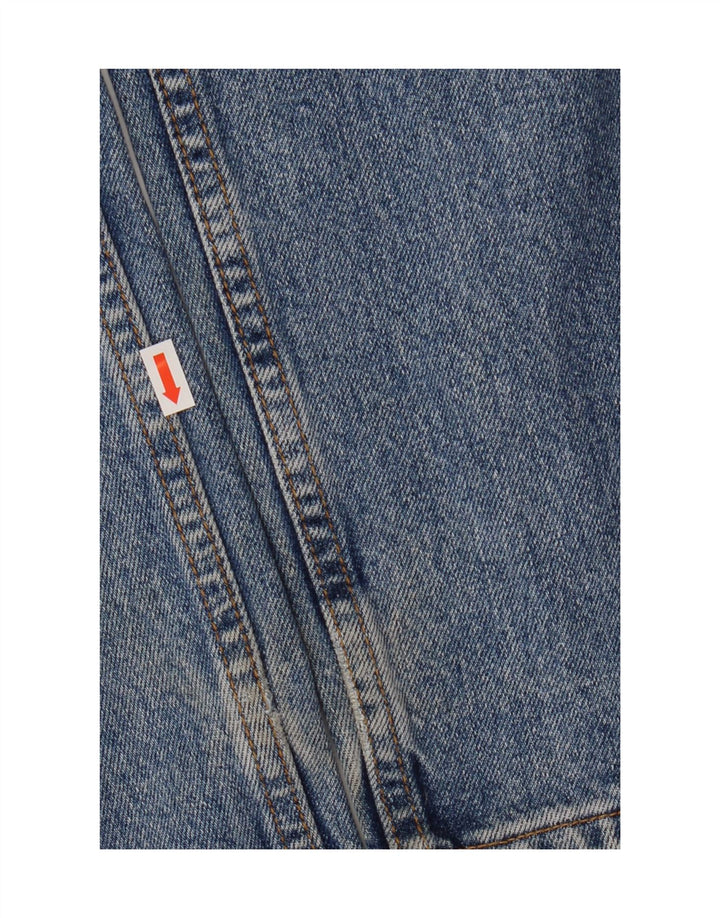 LEE Mens Kansas Straight Jeans W36 L32 Blue Cotton