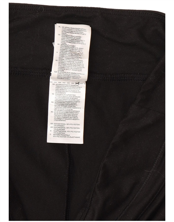 Adidas Womens Climalite Capri Leggings UK 12/14 Medium Black Polyester