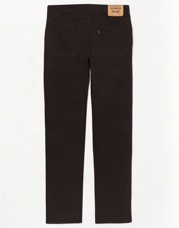 Levi's Mens 752 Straight Jeans W34 L34 Black Cotton