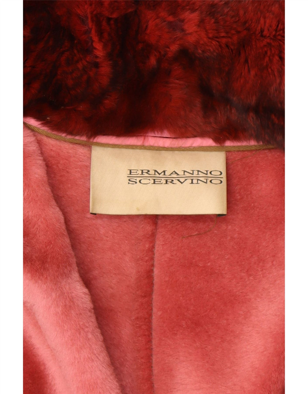 ERMANNO SCERVINO Womens Leather Jacket IT 42 Medium Brown Leather