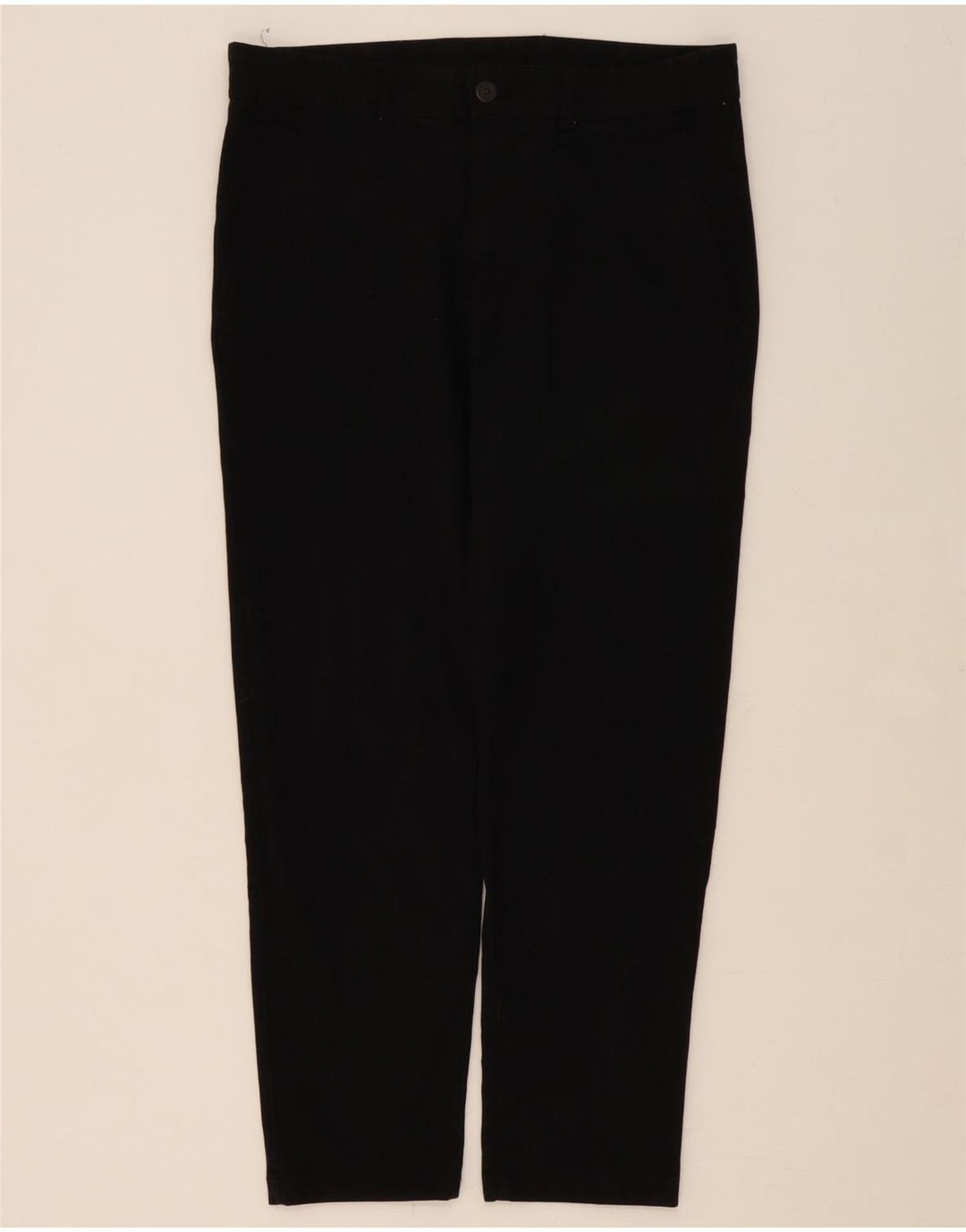 ZARA Mens Slim Chino Trousers EU 40 Medium W31 L28 Black Polyester Vintage Zara and Second-Hand Zara from Messina Hembry 