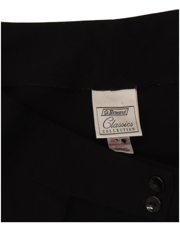 St. Bernard Womens Bootcut Suit Trousers EU 40 Medium W30 L30 Black