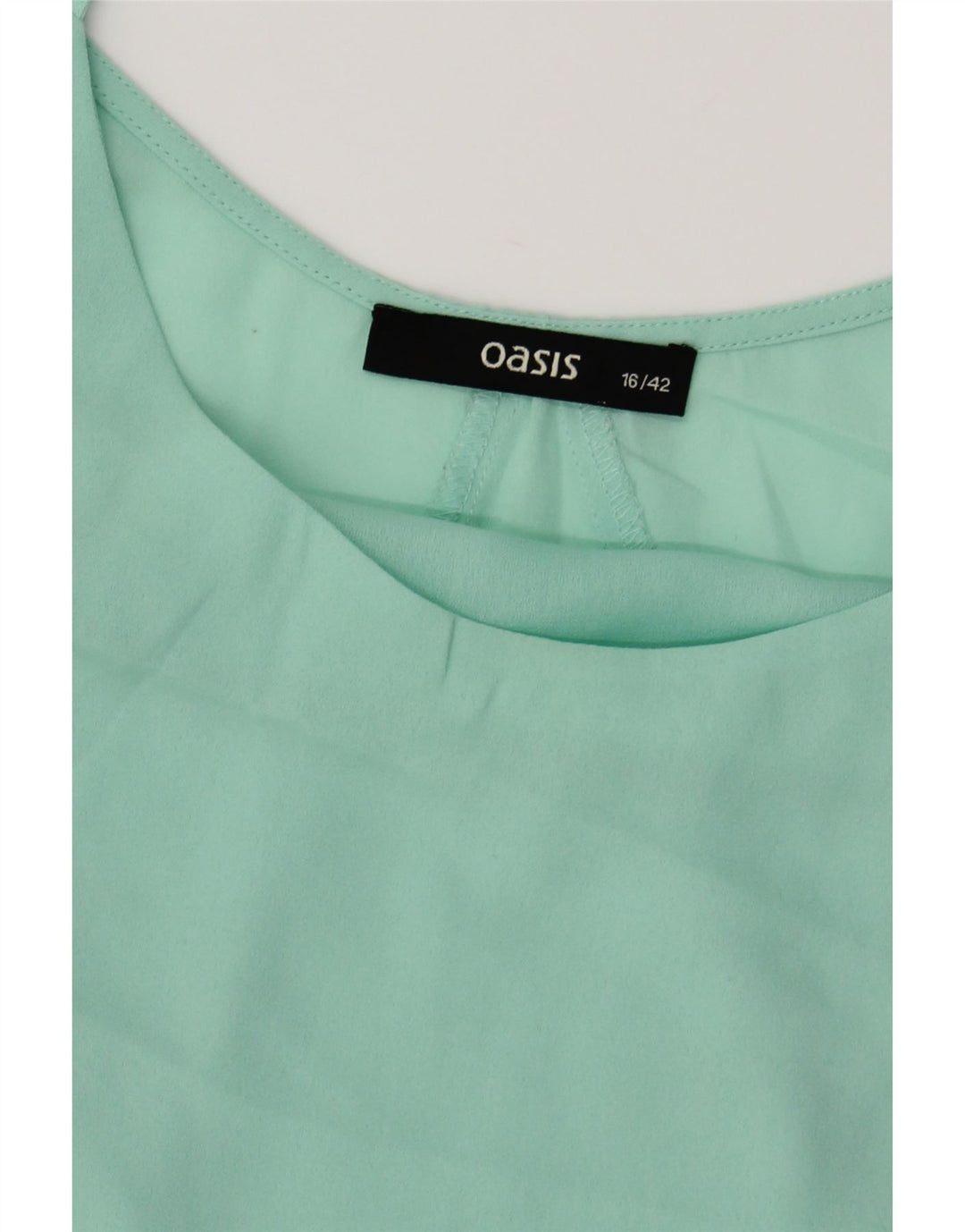 OASIS Womens Cami Top UK 16 Large Green Polyester Vintage Oasis and Second-Hand Oasis from Messina Hembry 