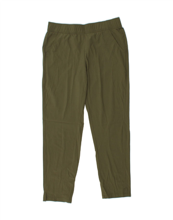 EDDIE BAUER Womens Slim Casual Trousers Small W30 L27 Khaki Polyester Vintage Eddie Bauer and Second-Hand Eddie Bauer from Messina Hembry 