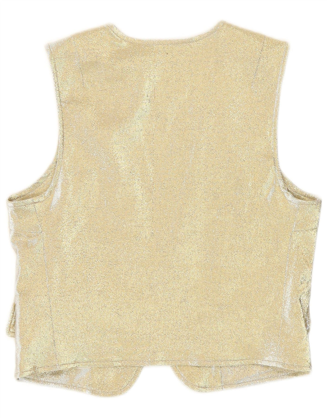 Levi's Womens Waistcoat UK 10 Small Gold Cotton Western