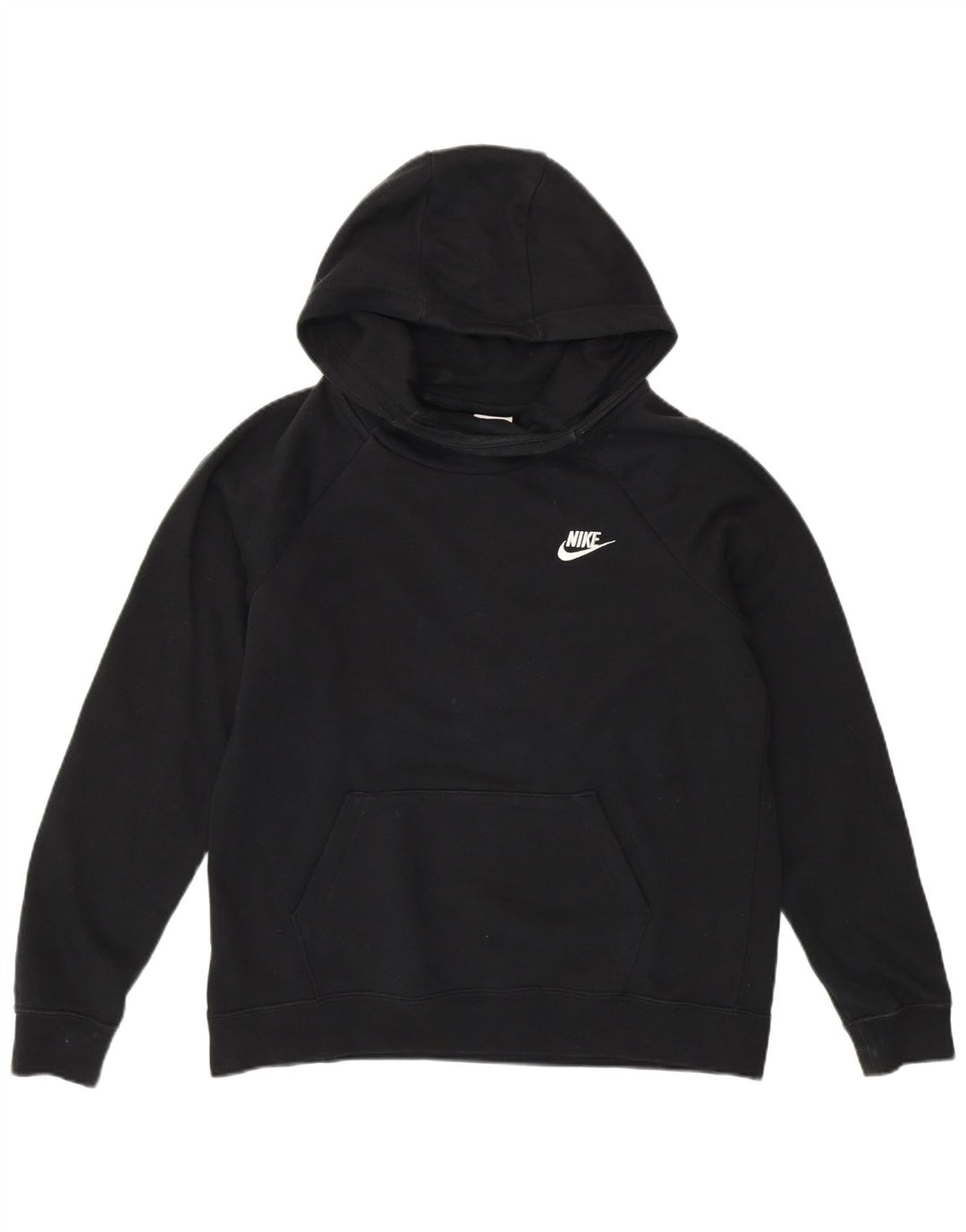 NIKE Womens Hoodie Jumper UK 14 Medium Black