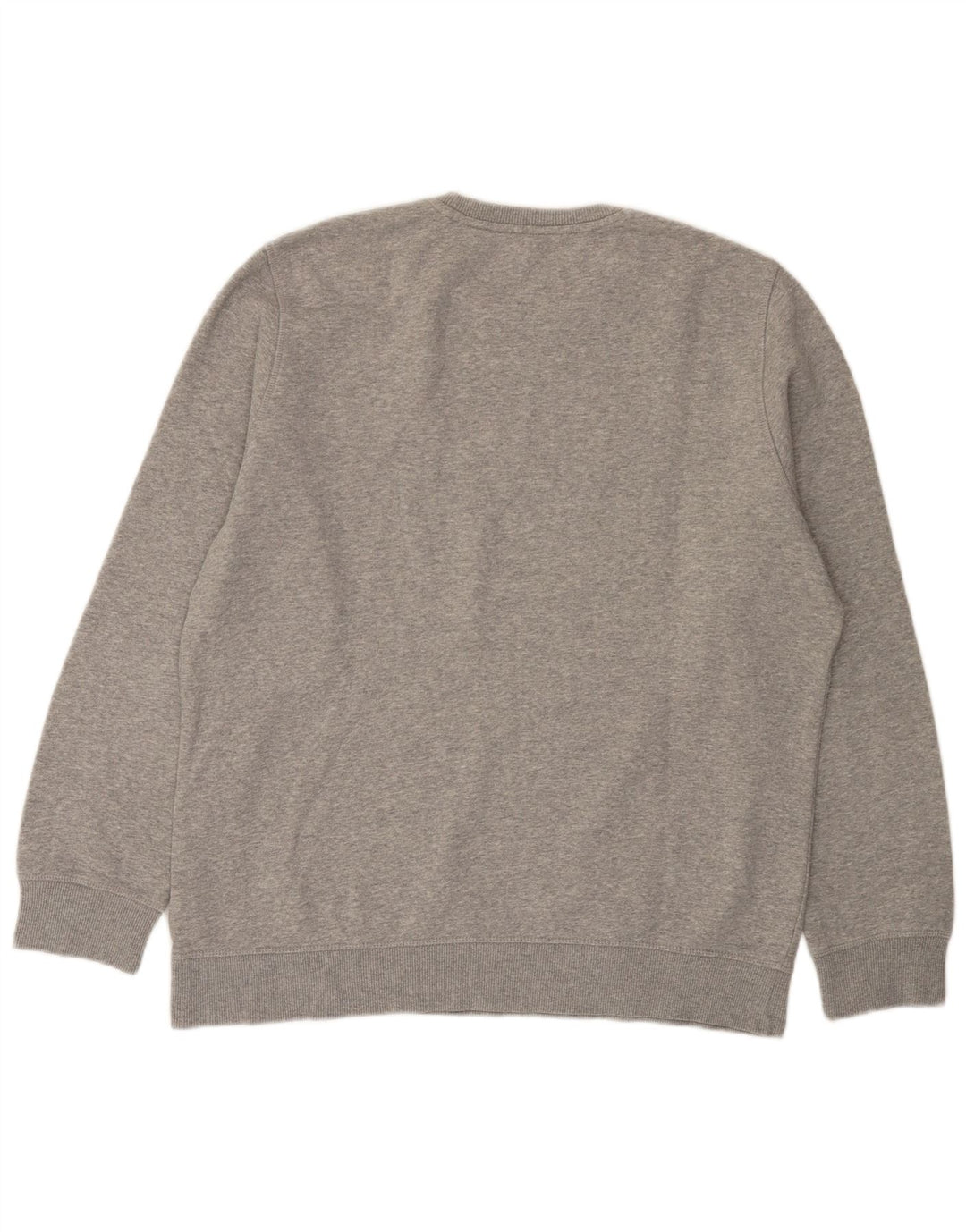 Reebok Mens Sweatshirt Jumper Large Grey Flecked Cotton
