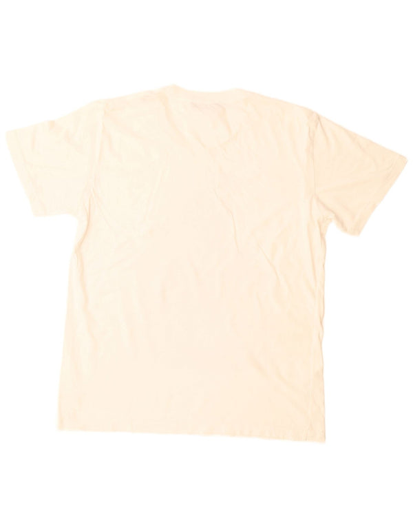 Trussardi Jeans Mens Graphic T-Shirt Top Large White