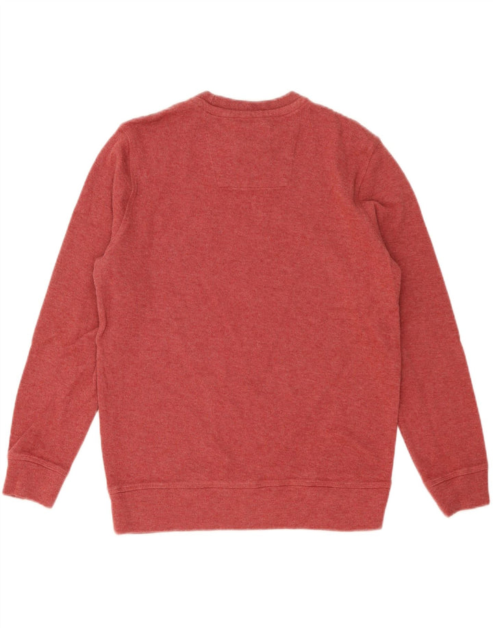 CREW CLOTHING Mens Crew Neck Jumper Sweater Medium Red Cotton
