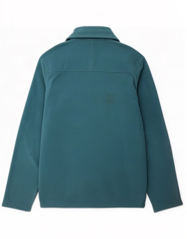 The North Face Mens Zip Neck Fleece Jumper Large Blue Polyester