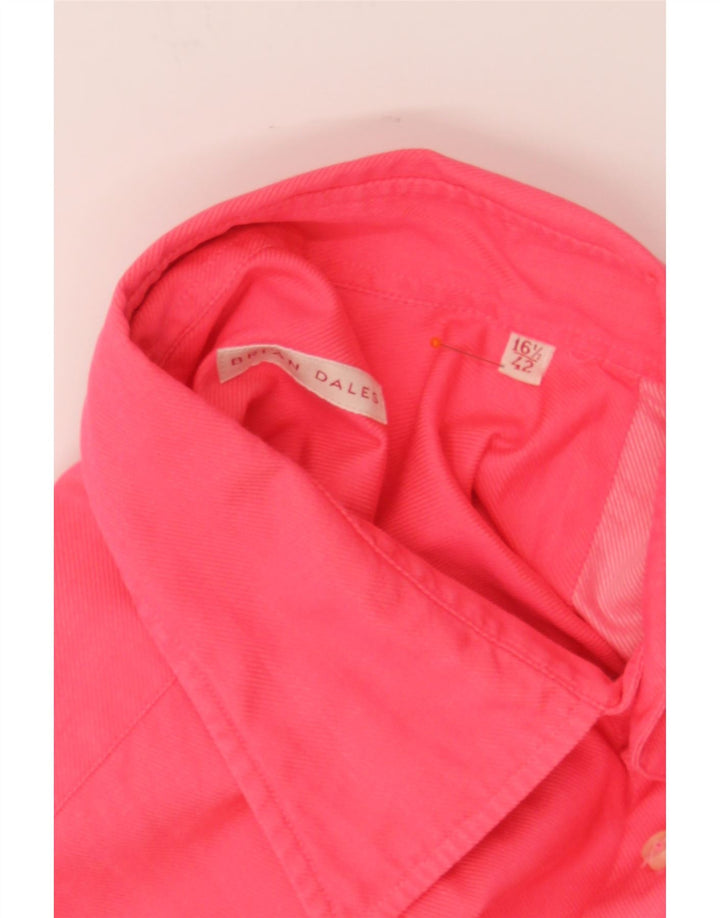 BRIAN DALES Mens Shirt Size 42 16 1/2 Large Pink Vintage Brian Dales and Second-Hand Brian Dales from Messina Hembry 