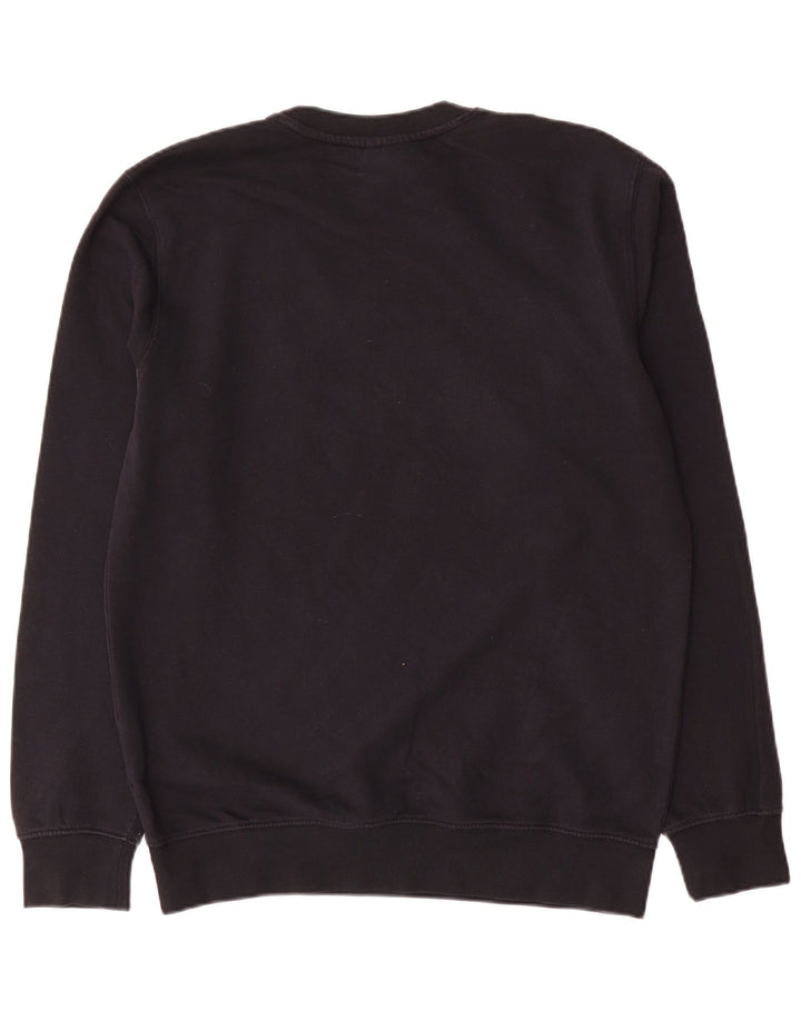 Champion Mens Graphic Sweatshirt Jumper Large Black Cotton