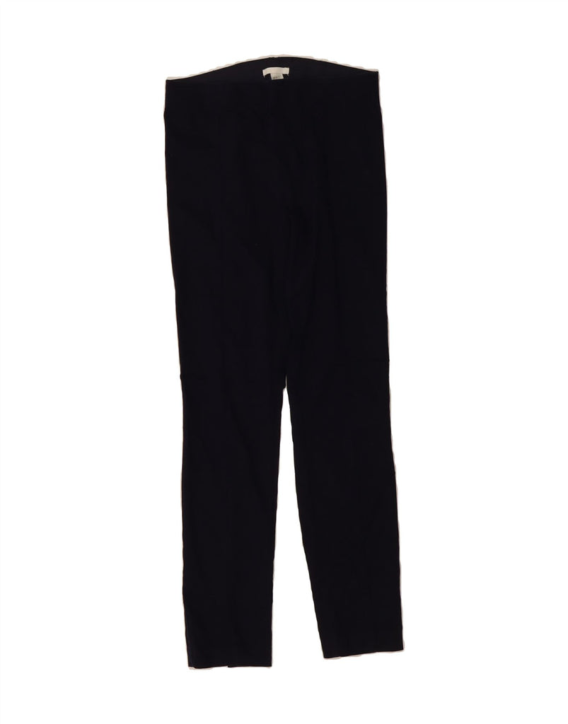 H&M Womens Straight Casual Trousers EU 38 Medium W28 L28 Navy Blue Cotton Vintage H&M and Second-Hand H&M from Messina Hembry 