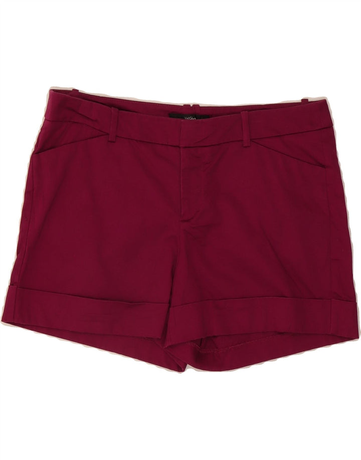 MOSSIMO Womens Stretch Casual Shorts US 8 Medium W30 Burgundy Cotton Vintage Mossimo and Second-Hand Mossimo from Messina Hembry 