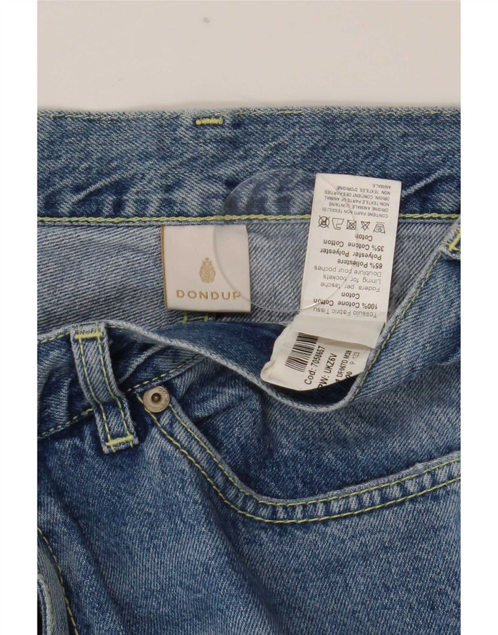 Dondup Womens Distressed Straight Jeans W27 L28 Blue Cotton