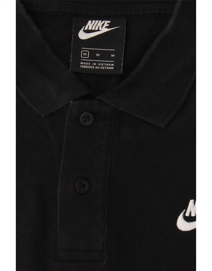NIKE Mens Polo Shirt Medium Black Cotton Vintage Nike and Second-Hand Nike from Messina Hembry 