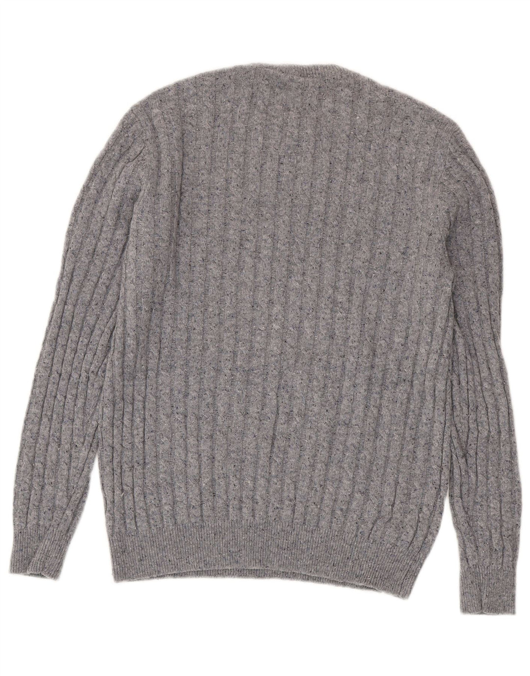 Jack Wills Mens Crew Neck Jumper Sweater Large Grey Wool