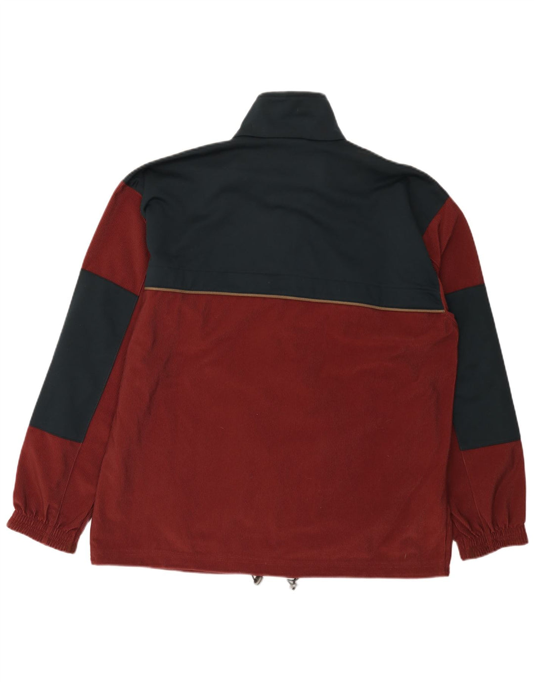 Diadora Mens Tracksuit Top Jacket UK 42 Large Red Colourblock Polyester