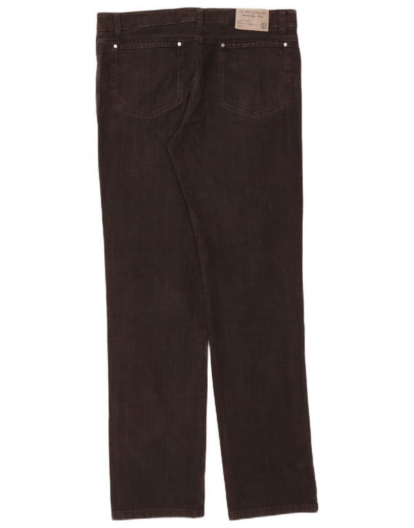 J.E. Mc Collum Mens Casual Trousers IT 50 Large W36 L32 Brown Check