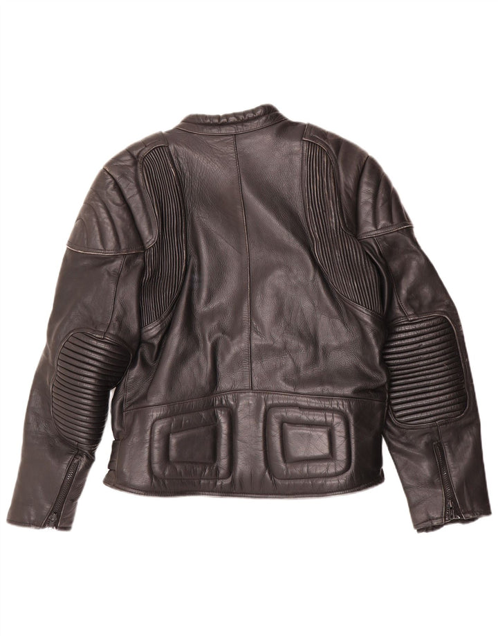 Garibaldi Mens Motorcycle Leather Racer Jacket EU 40 Medium Black