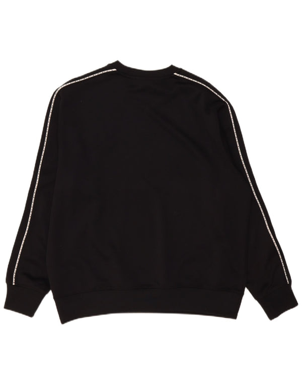 Nike Mens Graphic Sweatshirt Jumper Large Black Polyester