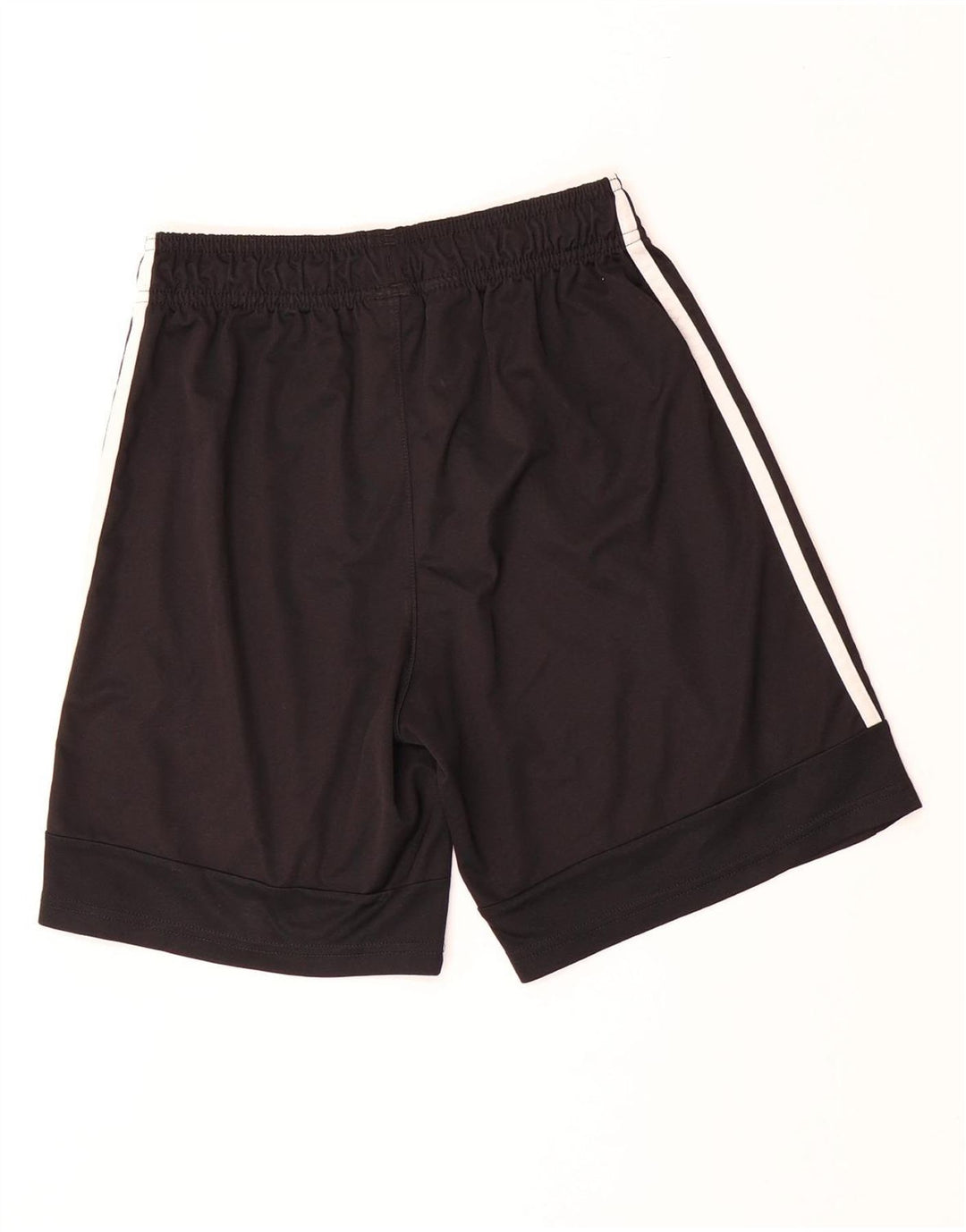 ADIDAS Boys Sport Shorts 13-14 Years Black Polyester