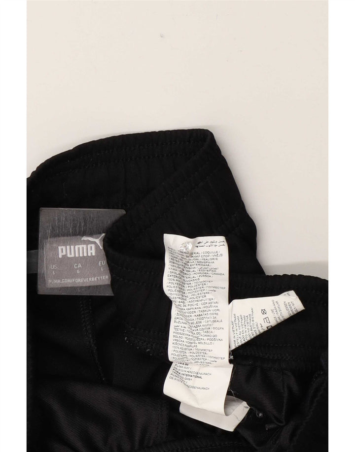 Puma Mens Tracksuit Trousers Large Black Polyester