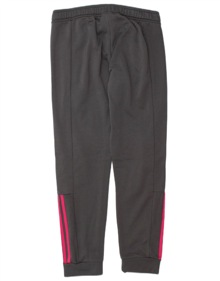 ADIDAS Womens Tracksuit Trousers Joggers UK 12/14 Medium  Grey Polyester