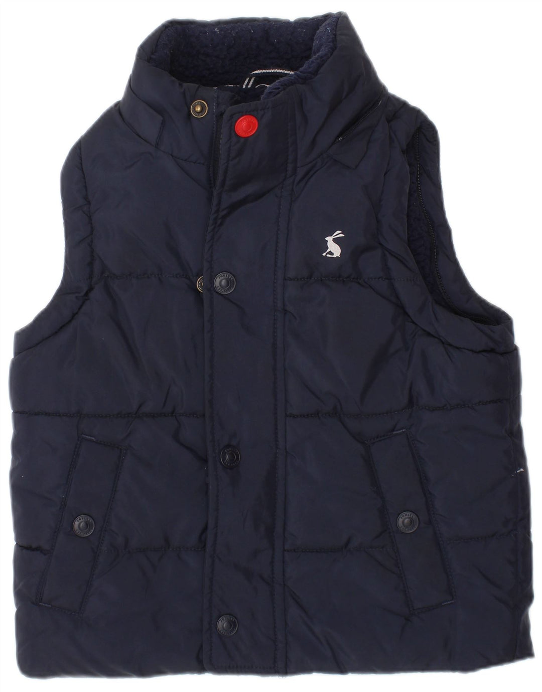 JOULES Baby Boys Padded Gilet 18-24 Months Navy Blue Polyester