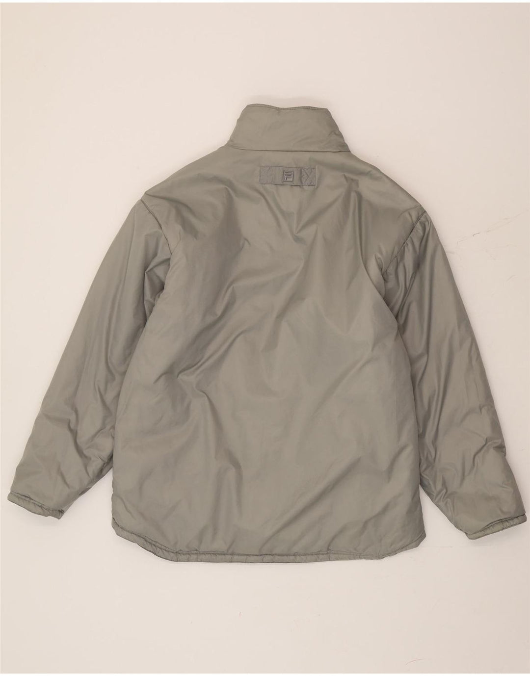 Fila Mens Reversible Padded Jacket IT 50 Large Black Colourblock Polyester
