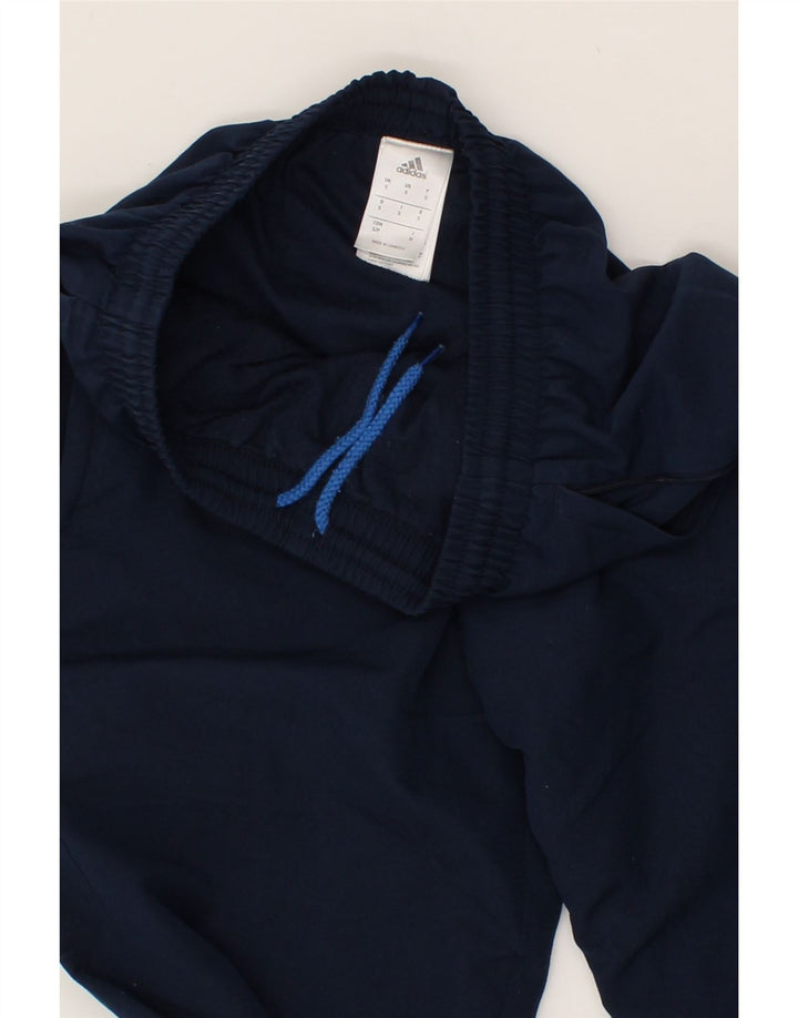 ADIDAS Mens Tracksuit Trousers Joggers Small  Navy Blue Polyester Vintage Adidas and Second-Hand Adidas from Messina Hembry 