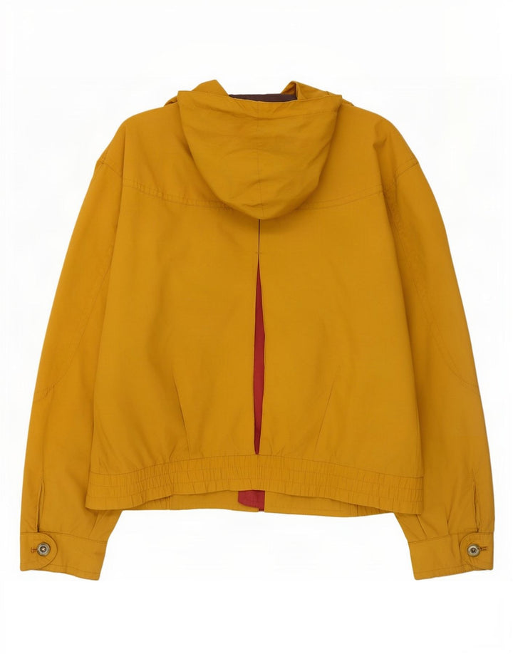 Vintage Mens Hooded Utility Jacket IT 50 Large Yellow Polyester