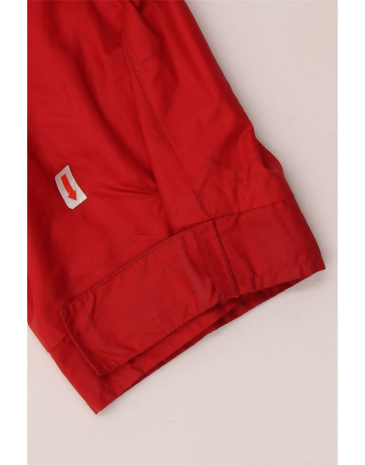 HENRY COTTONS Mens Hooded Rain Jacket IT 56 3XL Red Polyamide