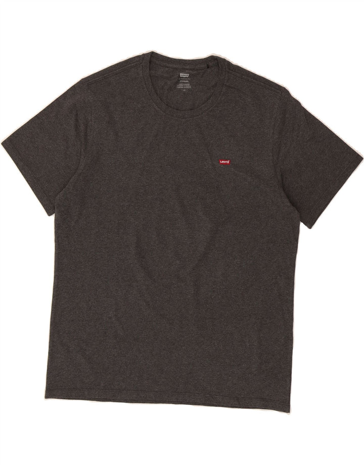 LEVI'S Mens Standard T-Shirt Top Large Grey Cotton Vintage Levi's and Second-Hand Levi's from Messina Hembry 