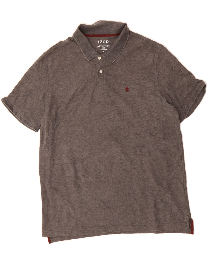 IZOD Mens Polo Shirt XL Grey Cotton Vintage Izod and Second-Hand Izod from Messina Hembry 