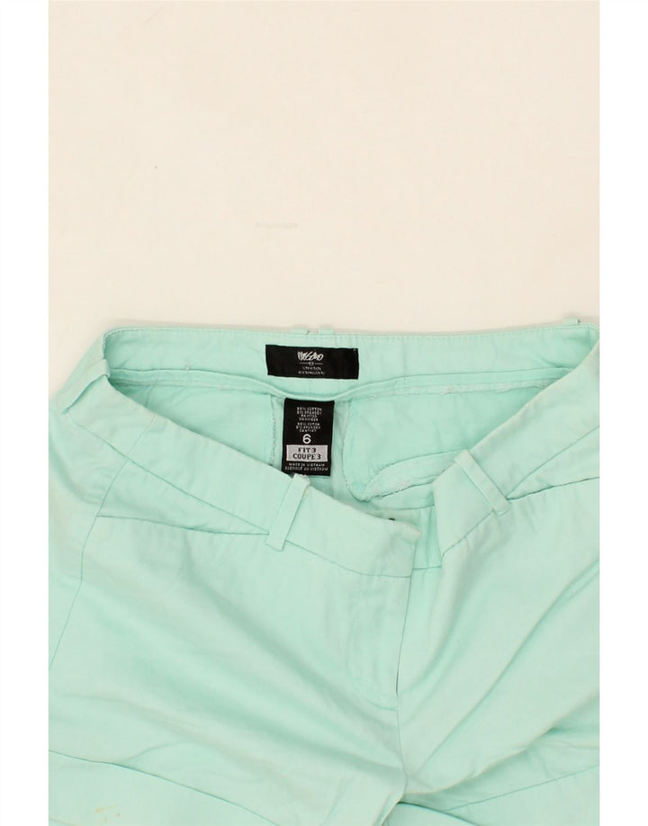 MOSSIMO Womens Stretch Casual Shorts US 6 Medium W30 Turquoise Cotton Vintage Mossimo and Second-Hand Mossimo from Messina Hembry 