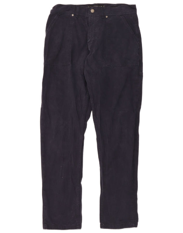 Guess Mens Straight Cargo Trousers W32 L32 Navy Blue