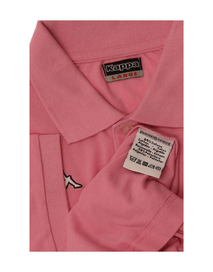 KAPPA Mens Polo Shirt Large Pink Cotton Vintage Kappa and Second-Hand Kappa from Messina Hembry 