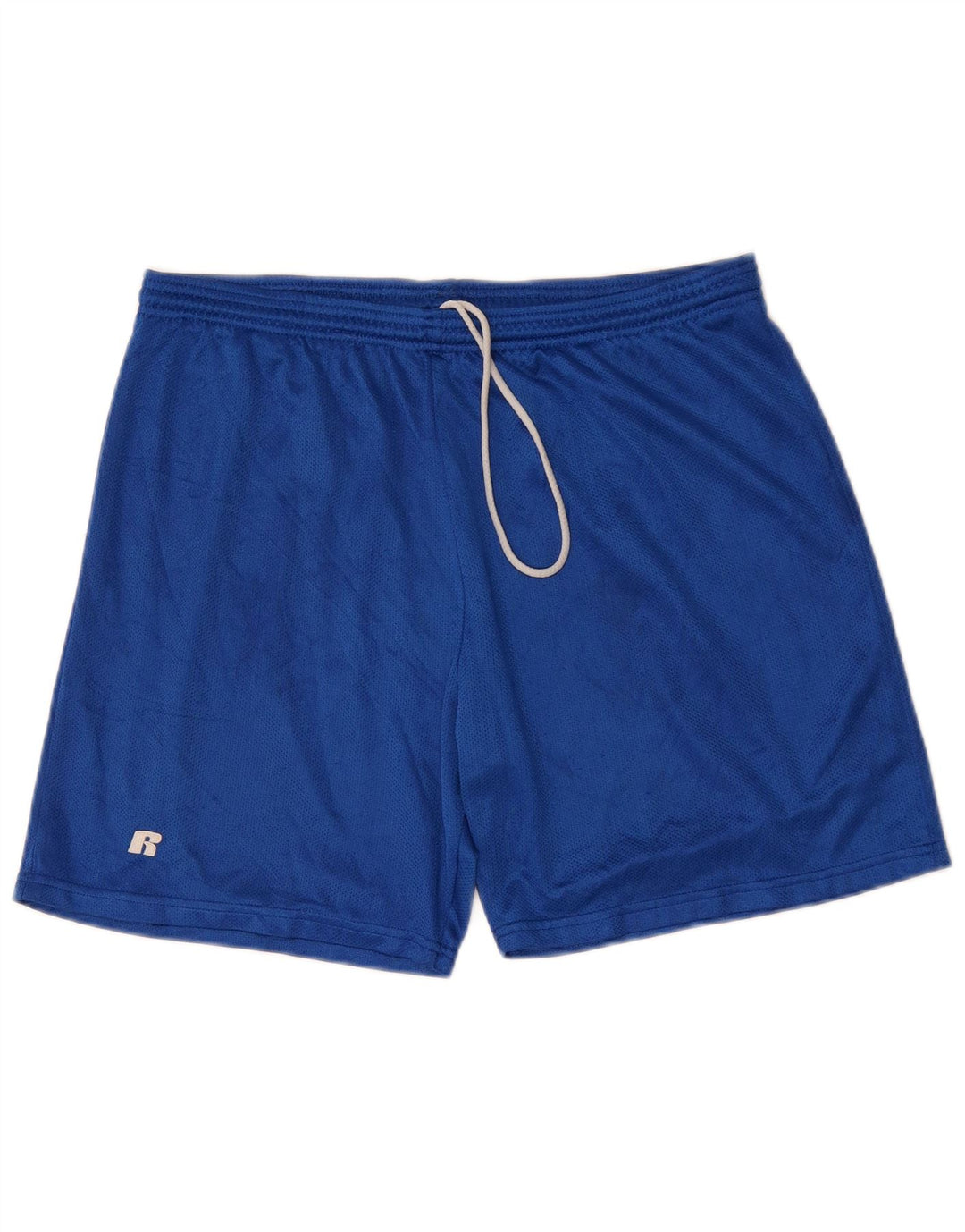 RUSSELL ATHLETIC Mens Sport Shorts Large Blue Polyester