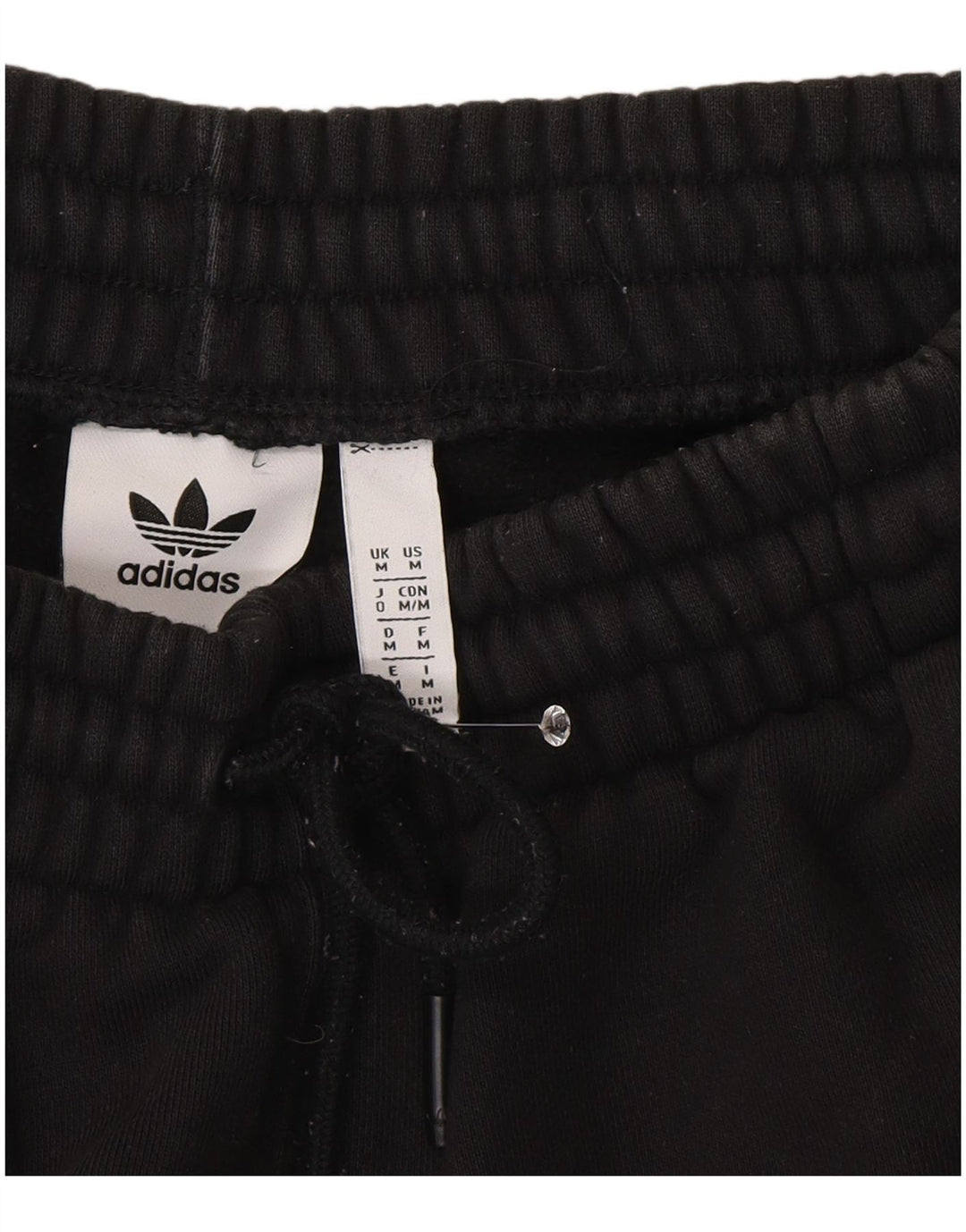 Adidas Mens Sport Shorts Medium Black Cotton