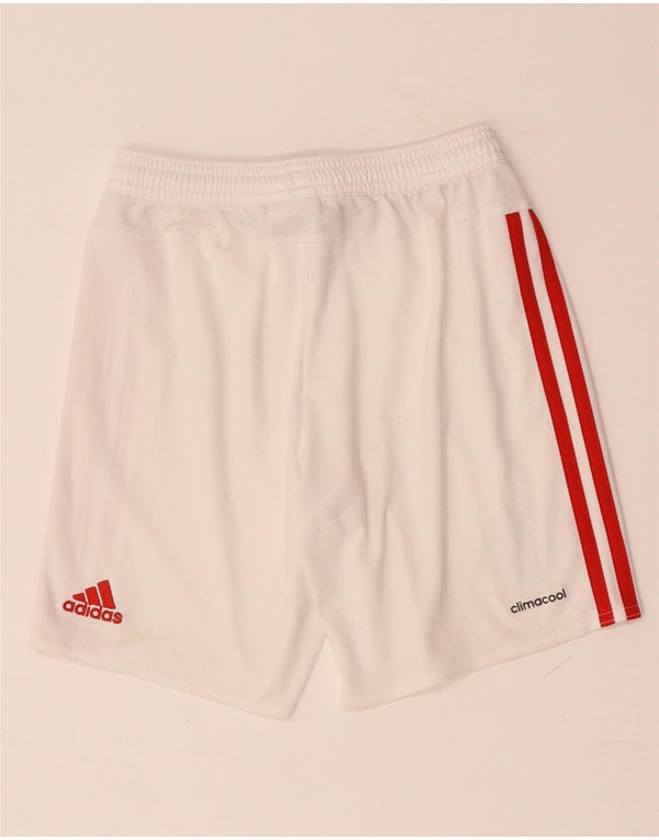 ADIDAS Boys Manchester United Sport Shorts 9-10 Years  White Polyester