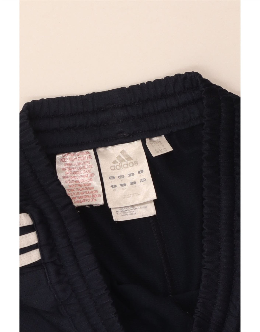 ADIDAS Mens Sport Shorts Medium  Navy Blue Polyester