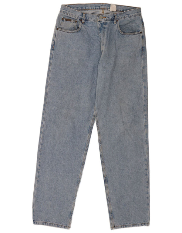 Calvin Klein Mens Straight Jeans W32 L32 Blue Cotton