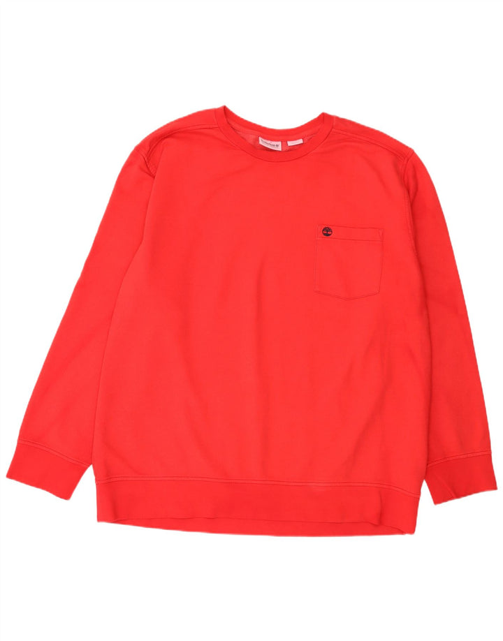Timberland Mens Sweatshirt Jumper 3XL Red Cotton