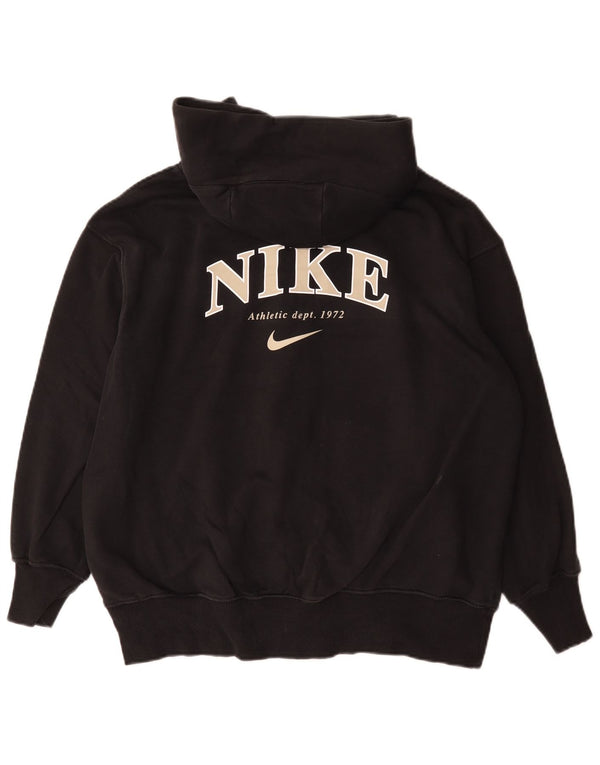 Nike Mens Graphic Loose Fit Zip Hoodie Sweater XS Black Cotton