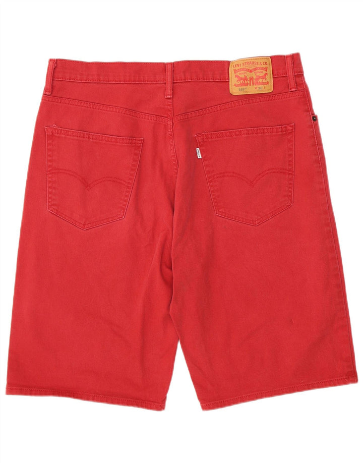 LEVI'S Mens 569 Denim Shorts W36 Large  Red Cotton