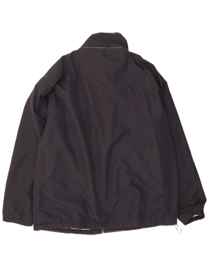Kappa Mens Windbreaker Jacket UK 40 Large Navy Blue Polyester