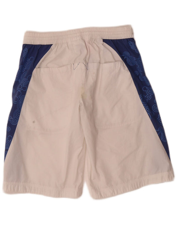 Adidas Boys Graphic Sport Shorts 11-12 Years White Colourblock Polyester