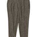 Zara Womens Crop Suit Trousers Medium W28 L24 Khaki Polyester